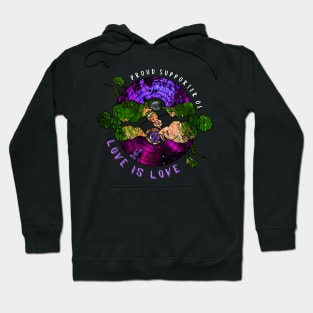 Proud Supporter of Love is Love Rainbows - Mystic Bayou Hoodie